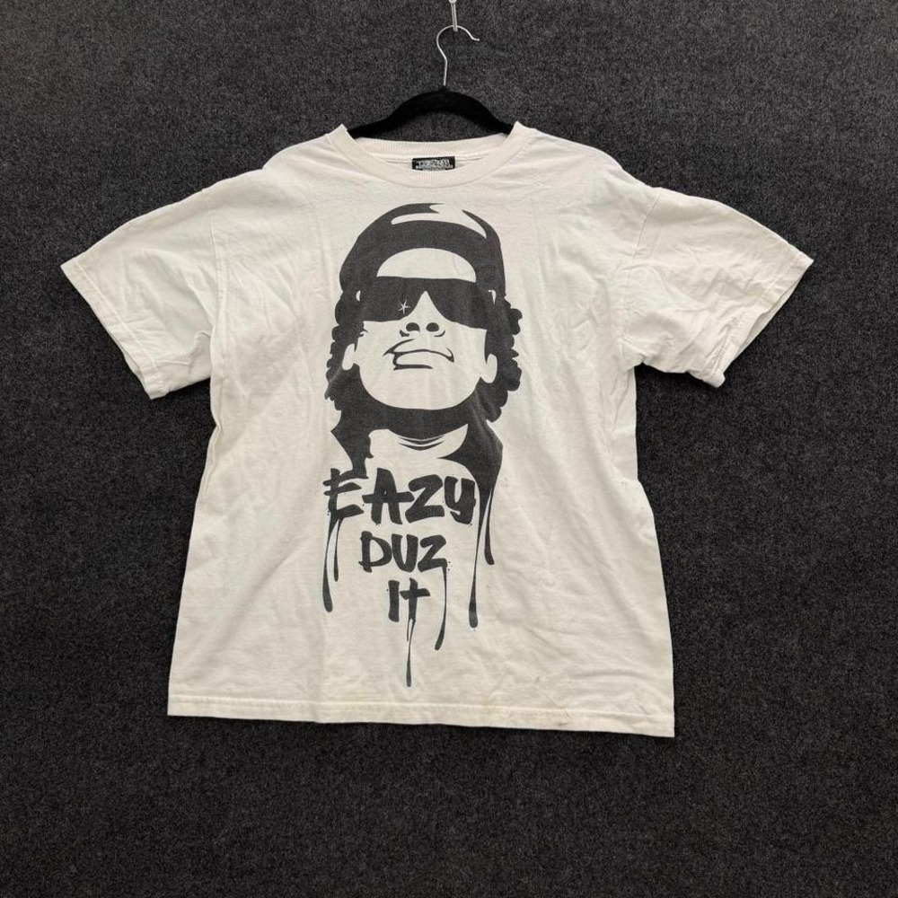 Eazy E Eazy Duz It RAP Tee Mens L White Ruthless Records Graphic T Shirt 2006